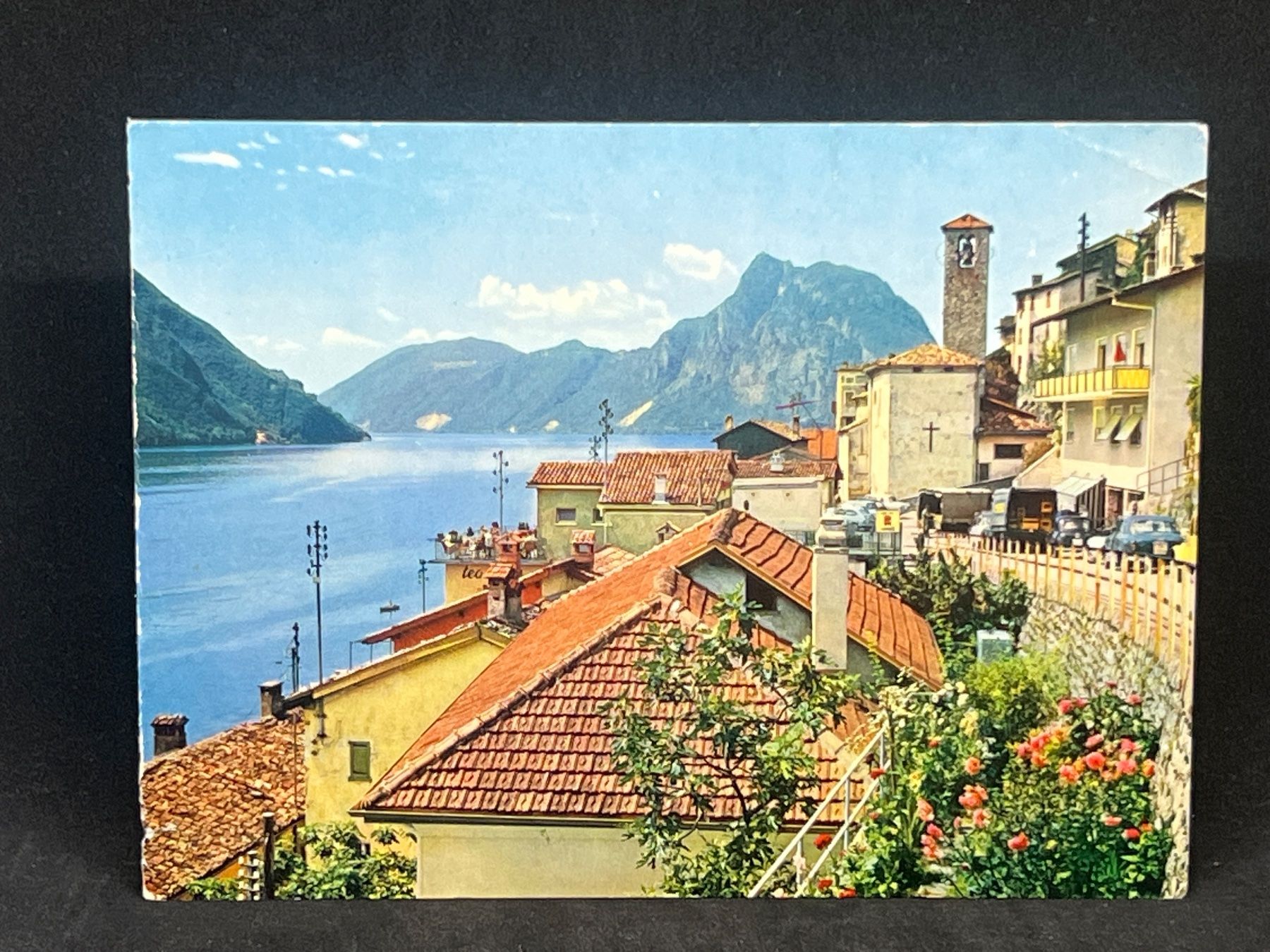 Cartoline postali: Ansichtskarte: Gandria e Monte S. Salvatore – Usato da Widnau venduto da Brusi9