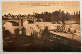 Rheinfelden - Zukünftige Rheinbrücke 1912