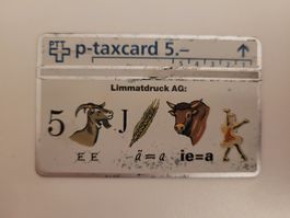 P-taxcard PTT Limmatdruck