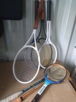 Lot de raquettes de tennis squash  badminton Vintage