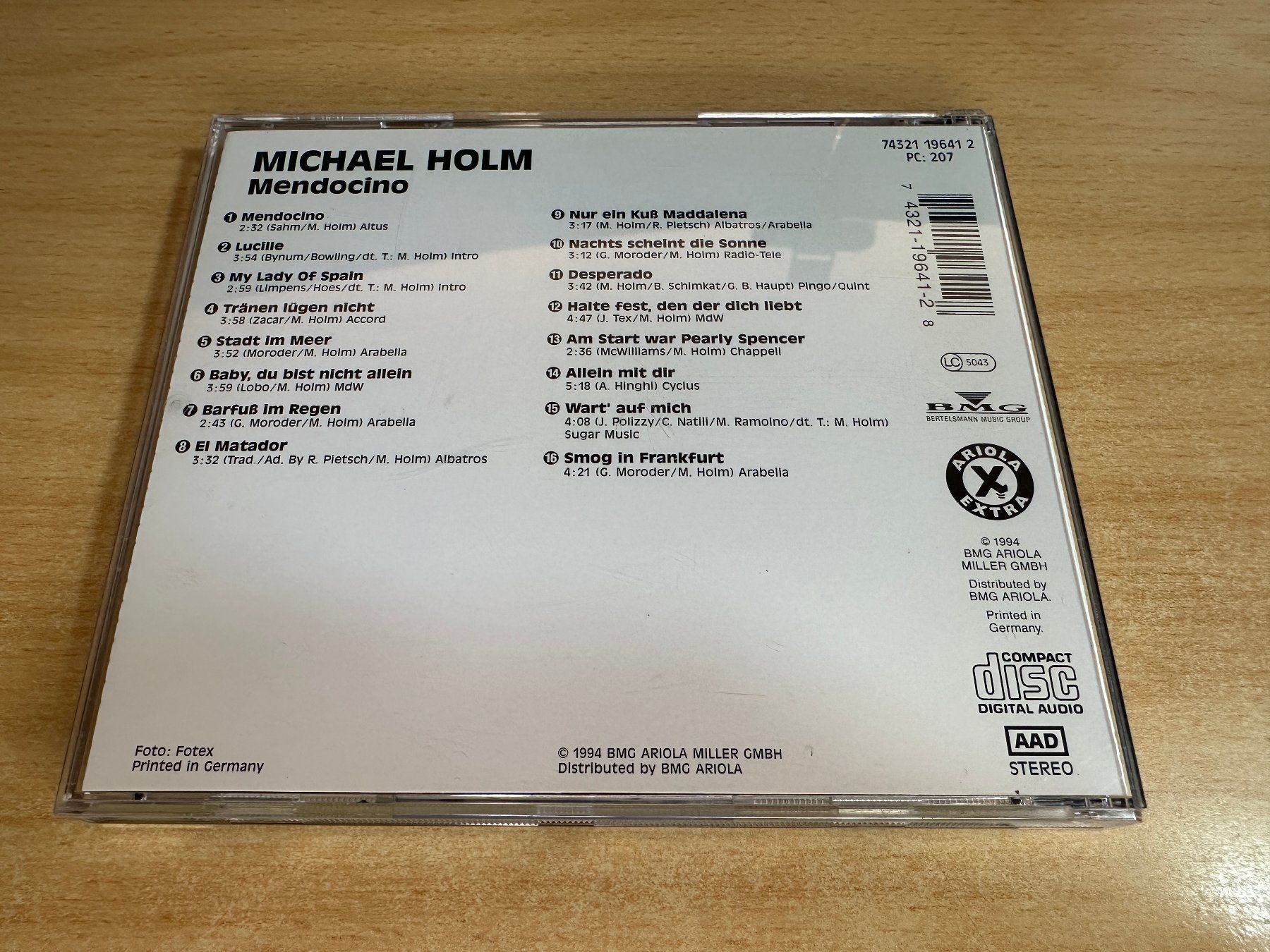 CD: G5 Michael Holm – Mendocino – Usato da Rikon im Tösstal venduto da Alpenmutz 1
