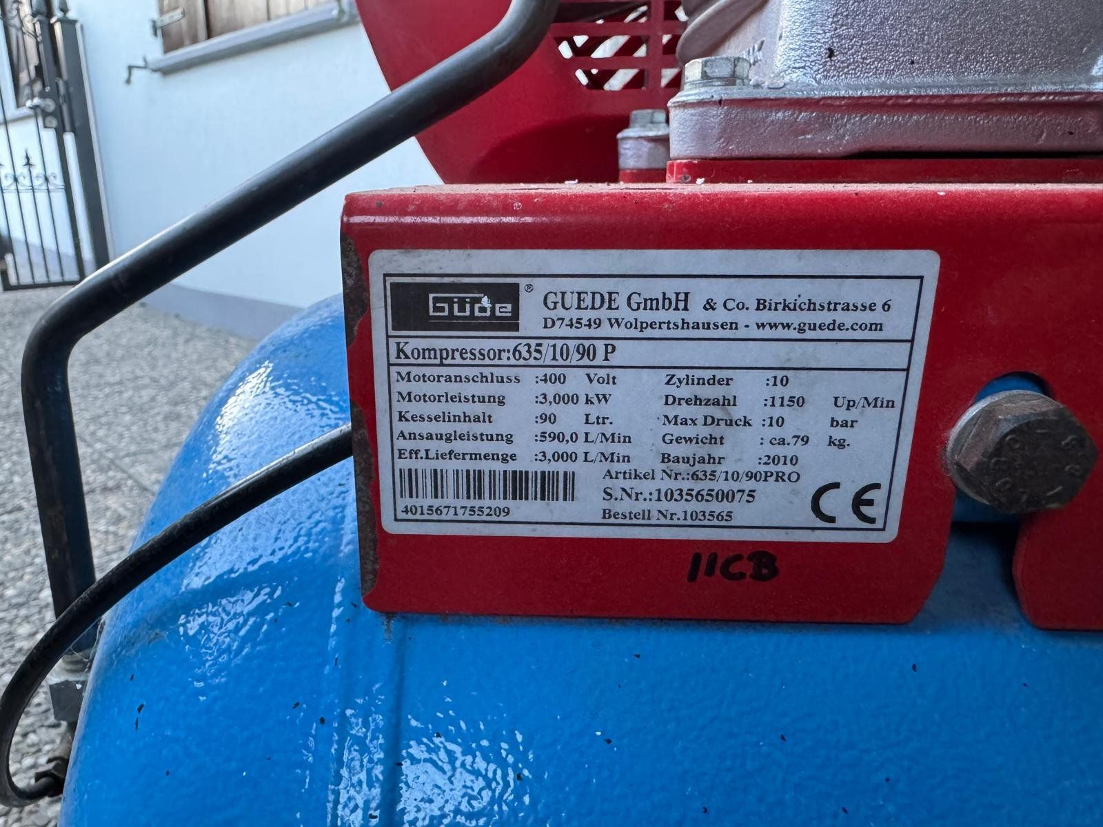 Compressori: Luftkompressor 90 lt – Usato da Obernau venduto da ga150561 2
