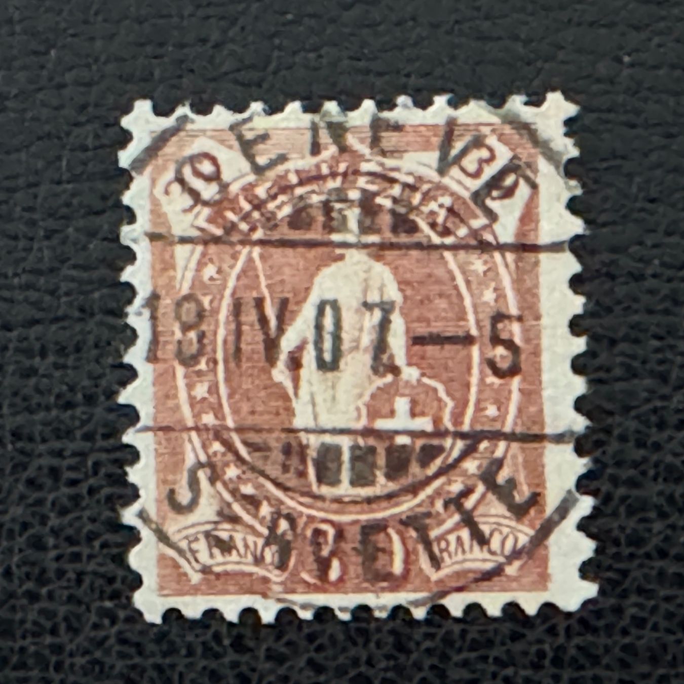 Tutti i francobolli: Stehende Helvetia 1905, 88A, gestempelt – Usato da Stallikon venduto da HILDECH1