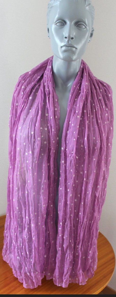Foulard & Sciarpe: Foulard mit Sternchen 181cm x 70 cm. – Usato da Locarno venduto da madame-tus-sauds 4