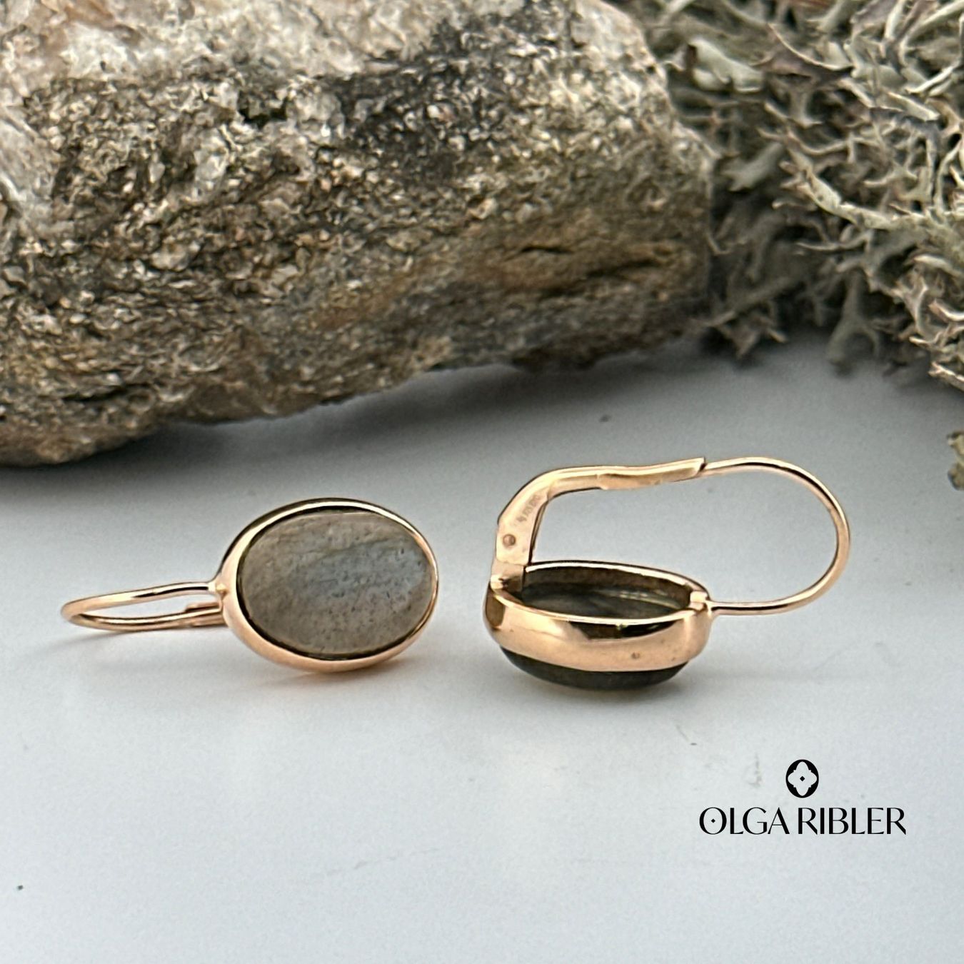 Olga Ribler Boucles d'oreille: Sterling Silber 925 Ohrringe mit Labradorite – Neuf (Voir description) à Luzern par Schmuckoutlet 6