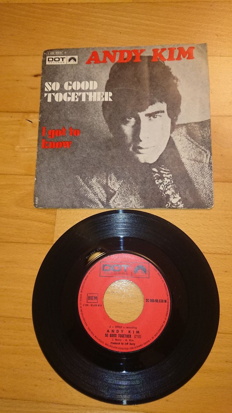 Dischi in vinile: Andy Kim - So good together - Single 1969 – Usato da Egg b. Zürich venduto da orwell1984