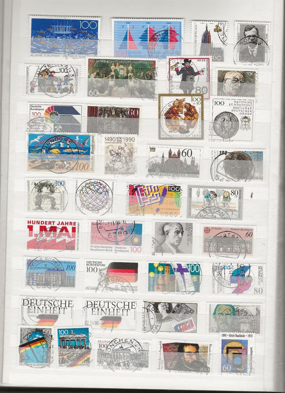 Alle Briefmarken: Marken Deutschland BRD gestempelt – Gebraucht aus Au ZH von xelagreb01 3