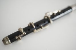 Piccoloflöte Holz Ebonit Metall antik Musikinstrument