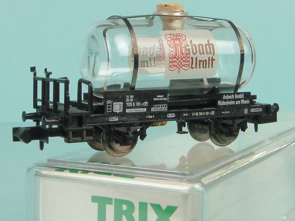 Minitrix 15035 Glaskesselwagen Asbach Uralt Spur N (Gebraucht) in ...