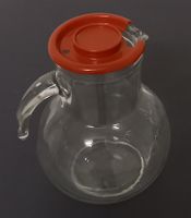 *WASSER - GLASKRUG* MIT DECKEL/ÖFFN.DM 9/H 21/BODEN-DM 10CM