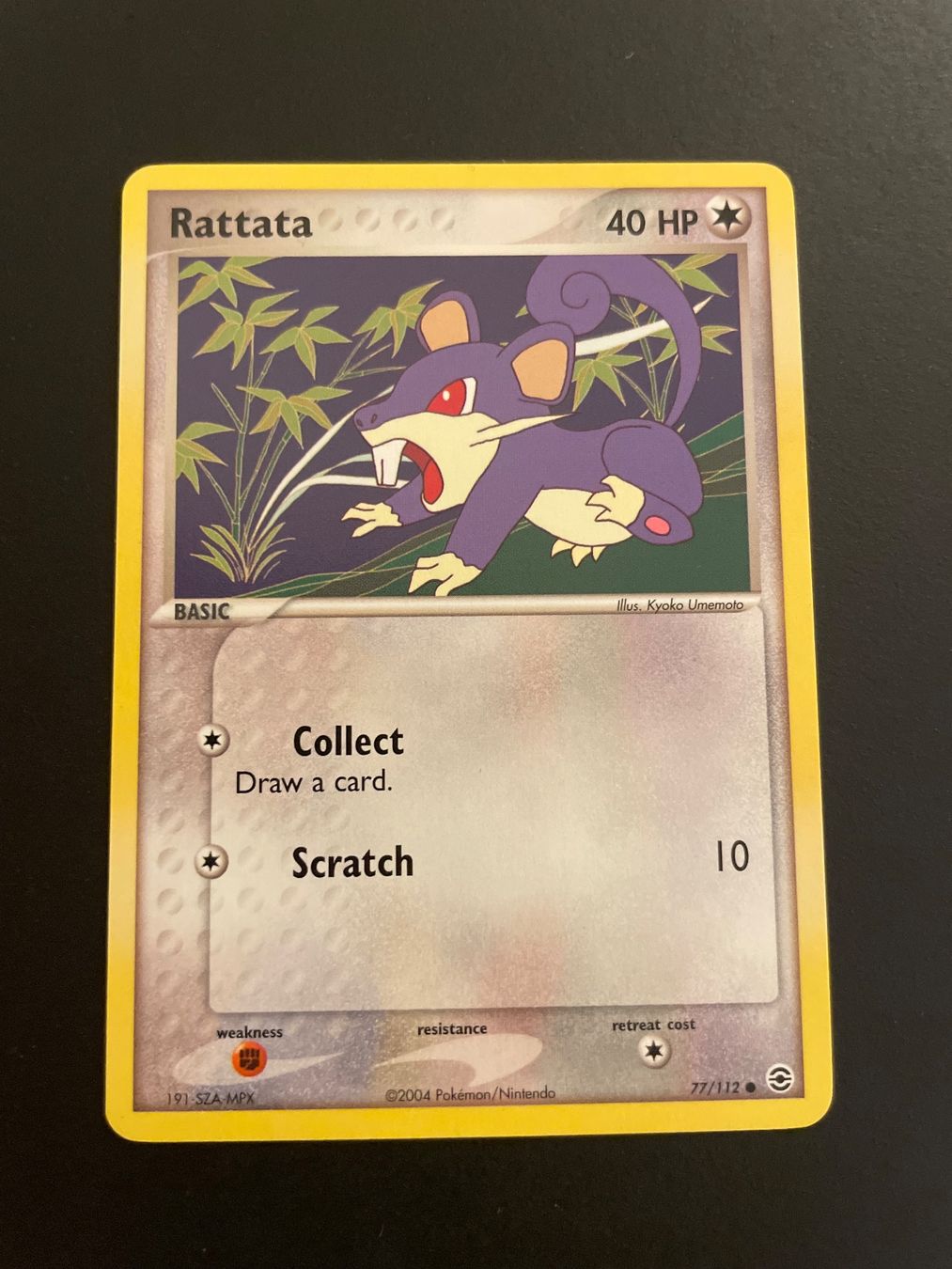 Pokémon Carte collezionabili: Rattata (EX FireRed LeafGreen) 77/112 – Usato da Zürich venduto da pokemon_cards