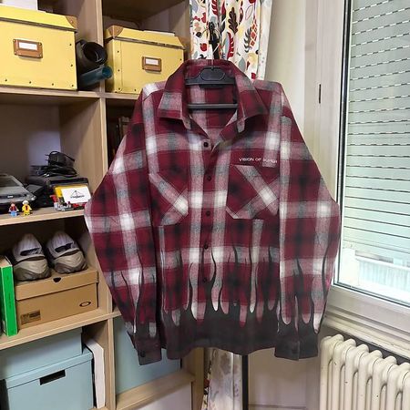 Vision of Super - Chemise flannel & flammes, XL