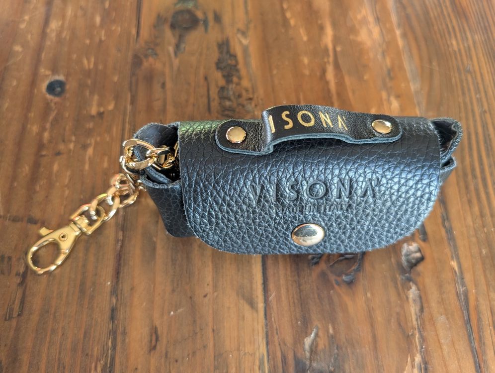 Porte-clés Ou Porte-monnaie En Cuir Noir Royal Paris - Neuf Jamais Utilisé