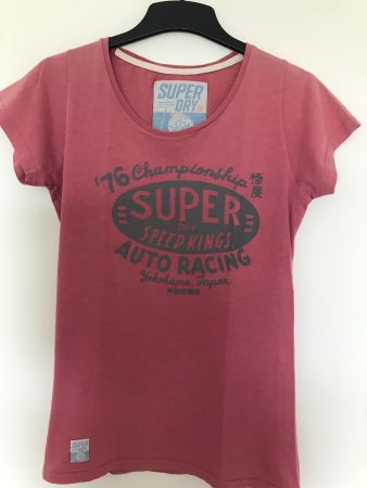 SuperDry T-Shirt Gr. L, Vintage Logo in grau
