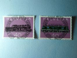 1982 100 Jahre Gotthard Bahn 668-669 ET Vollstempel