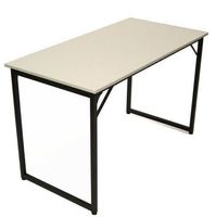 57055 - Schreibtisch 120x60cm Schwarz/Weiss