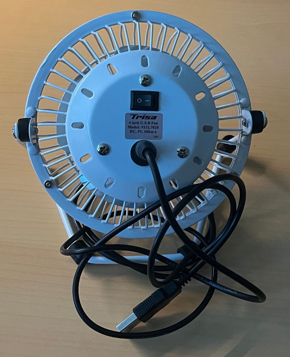 Trisa Ventilatori: Trisa 4-inch USB desk fan – Nuovo (secondo la descrizione) da Le Noirmont venduto da bouboun21 2
