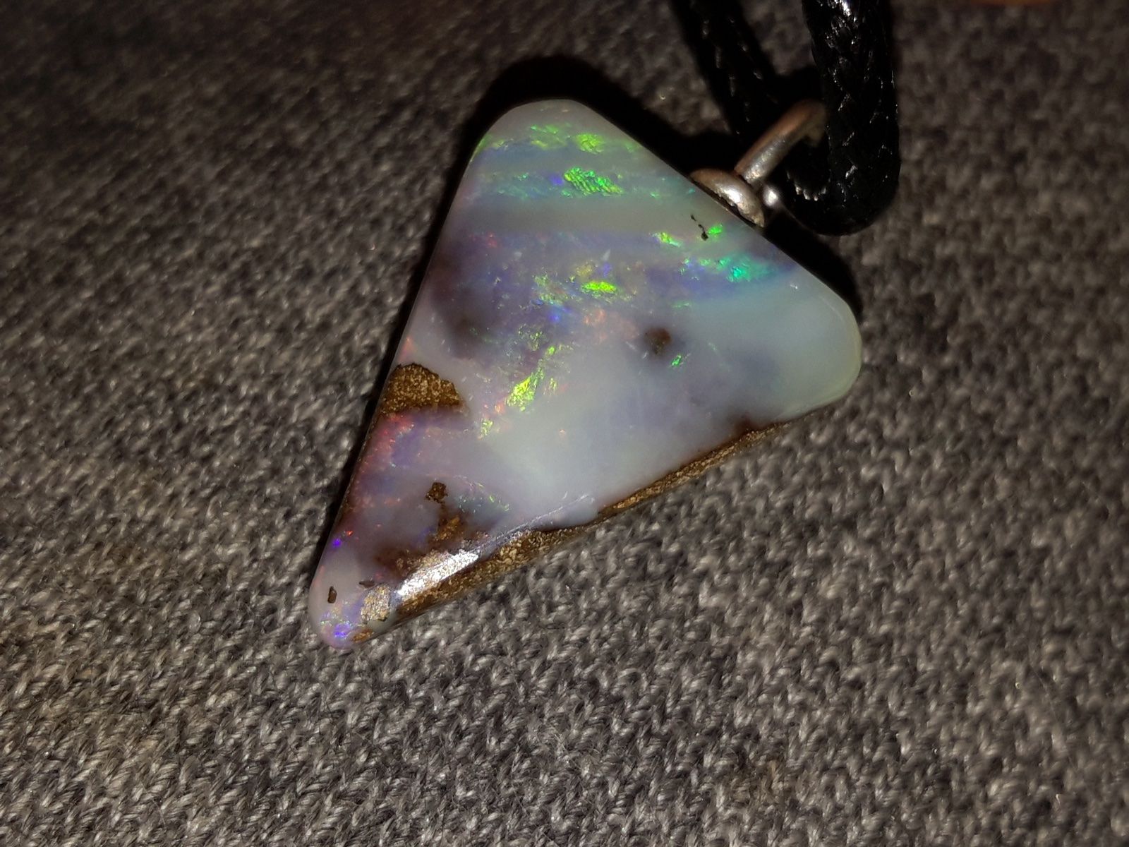Pietre preziose: Australischer Boulder Opal Anhänger – Nuovo e nell'imballaggio originale da Uerkheim venduto da Winwinner 4