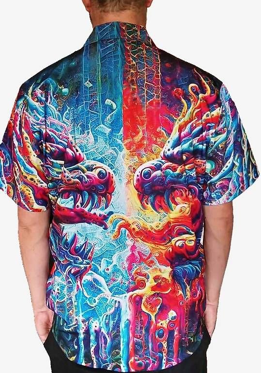 Camicie: Exklusives Hawaiihemd made by D-Trip Art – Nuovo e nell'imballaggio originale da Kilchberg ZH venduto da Eaglebuy 2