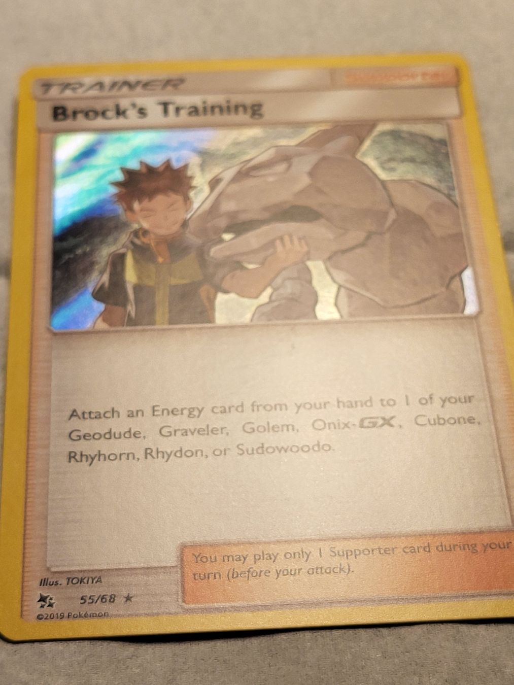 Pokémon Carte collezionabili: Brock's Training 55/68 Holo – Usato da Grindelwald venduto da lego9 1