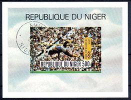 NIGER OLYMPIADE IN MOSKAU 1980 BLOCK GESTEMPELT - A146