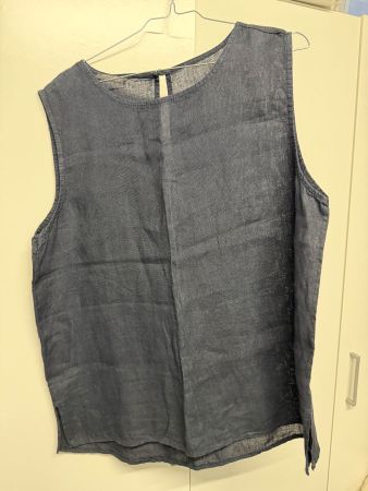 Damen Leinen Top Broadway Gr. XL dunkelblau