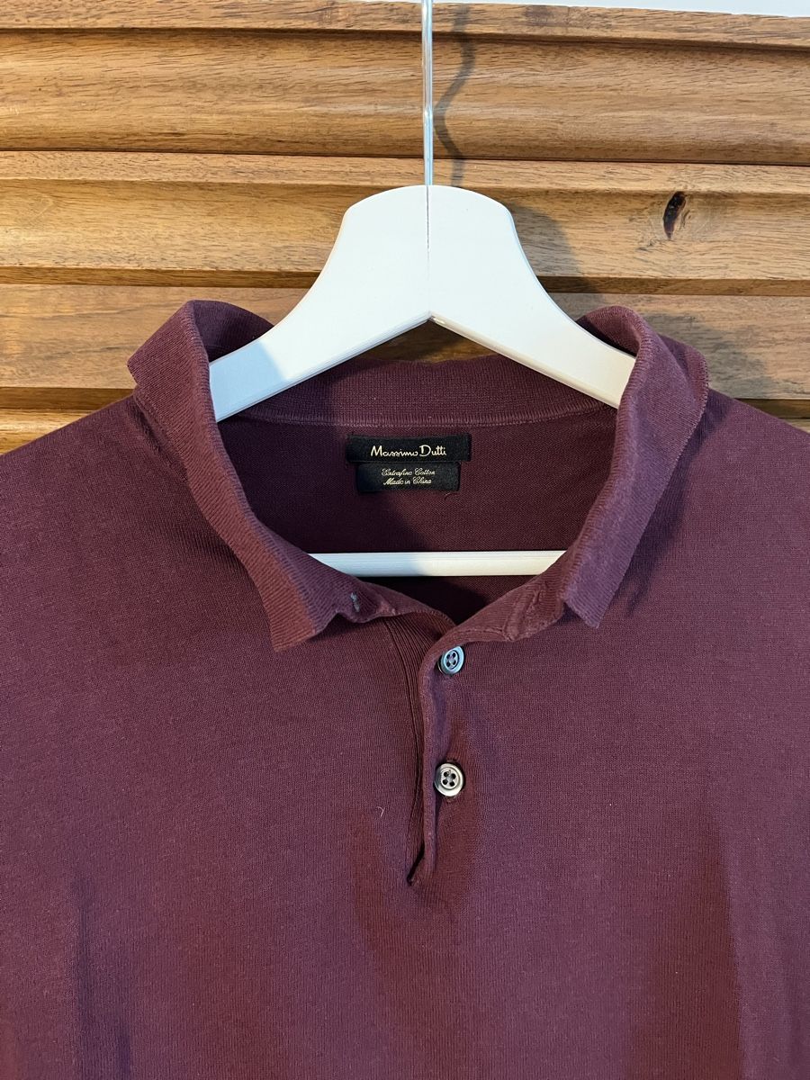 Massimo Dutti Polo-Shirts: Poloshirt, bordeaux rot, Gr. M, Massimo Dutti – Gebraucht aus St. Gallen von Gloom22