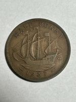 Half Penny Grossbritanien Vereinigtes Königreich 1937