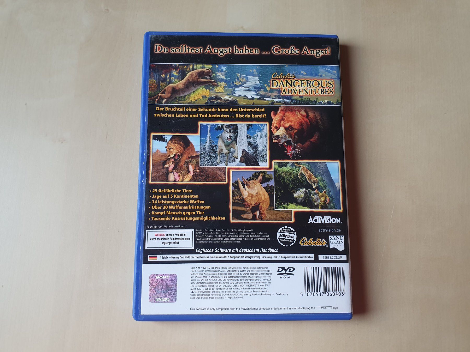 Sony Giochi: Cabelas Dangerous Adventures – Usato da Stansstad venduto da collectorsshop 1