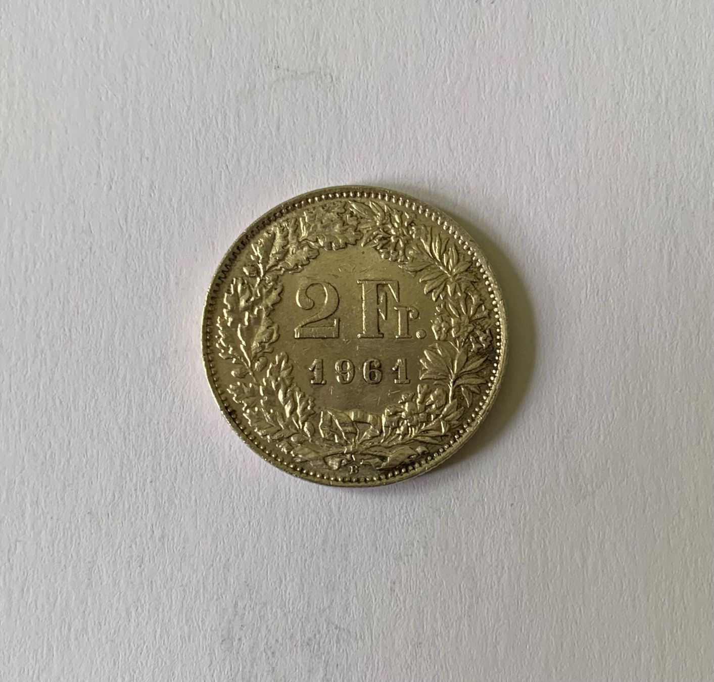 Tutti le monete: 2 Franken 1961 Silber - Schweiz – Usato da Zürich venduto da Apache4 2