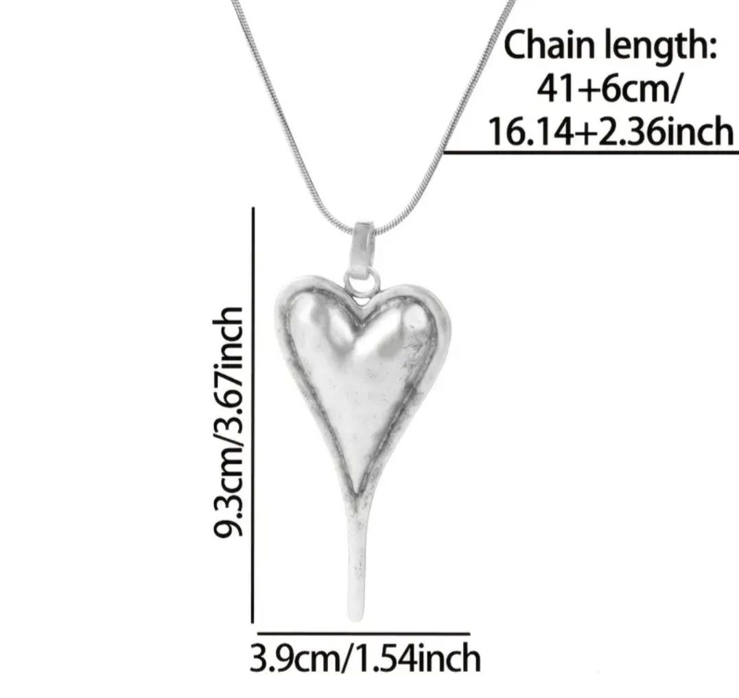 Catenine: Collana con pendente a forma di cuore – Nuovo (secondo la descrizione) da Giubiasco venduto da Stefaniav 1