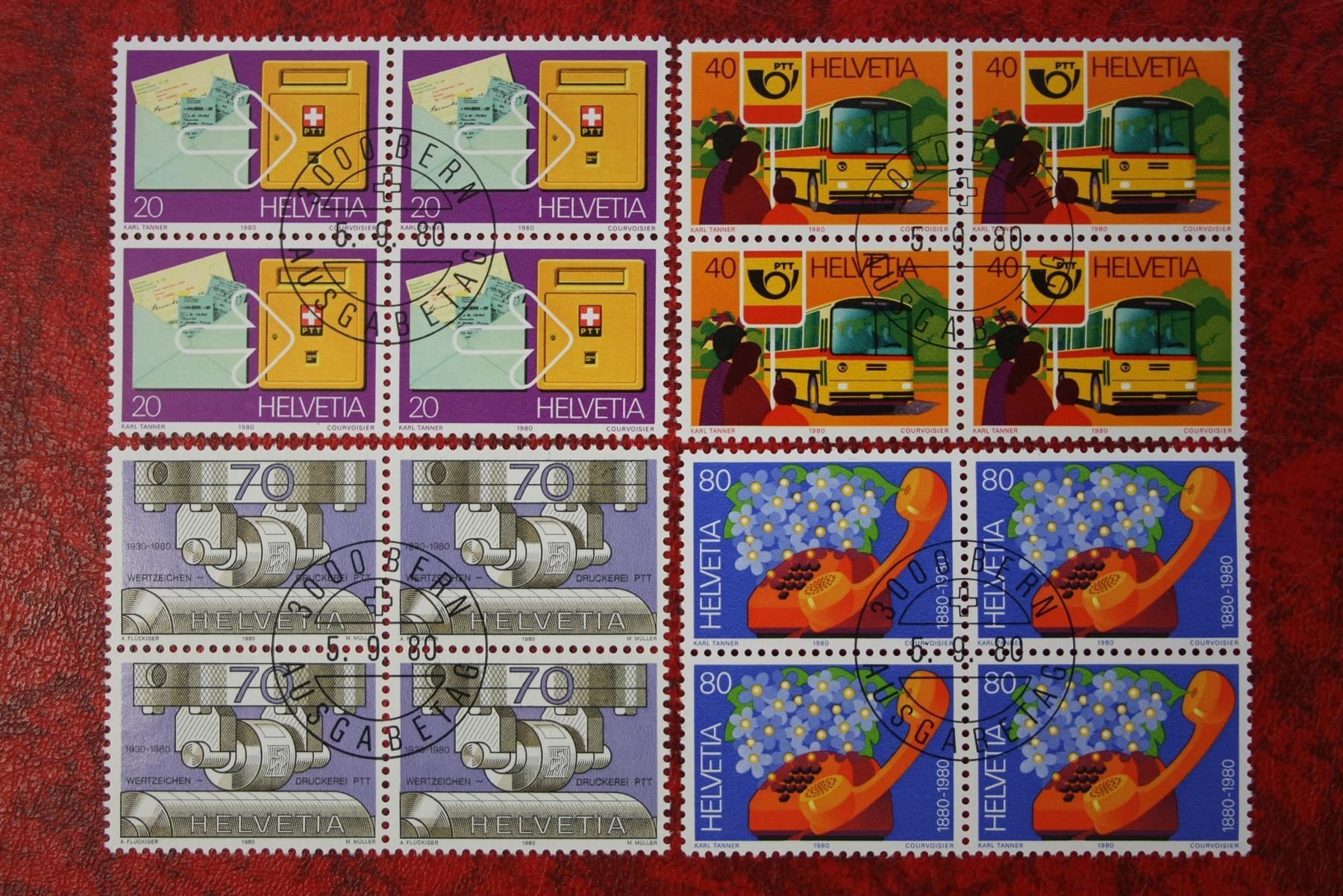 Tous les timbres: 1980: 645-648 Et. mit Gummi – Neuf (Voir description) à Deitingen par Lglobi