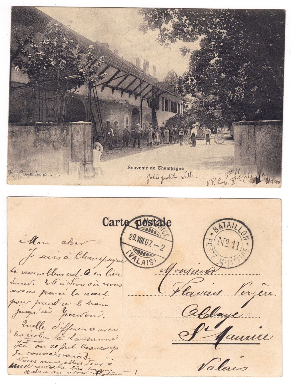 Cartes postales: Souvenir de Champagne – D'occasion à La Tour-de-Peilz par amjust