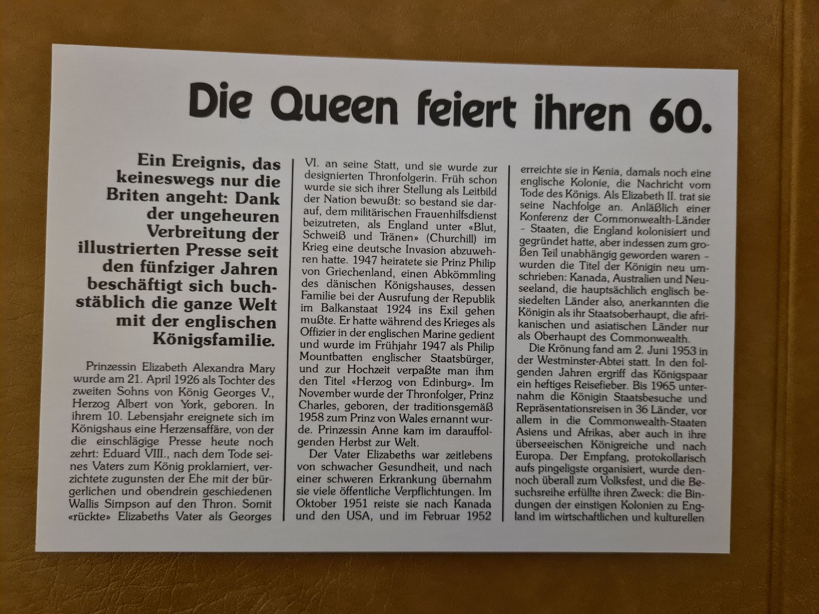 Alle Münzen: Numisbrief 60. Geburtstag Queen Elizabeth II – Neu (gemäss Beschreibung) aus Bülach von Recherchieren 5