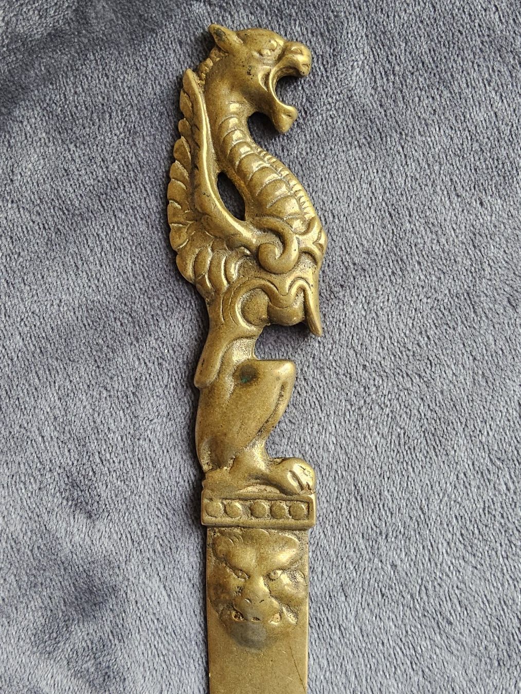 Sonstiger Bürobedarf: Antiker Messing Brieföffner Letter opener China – Gebraucht aus Zürich von sanwit 1