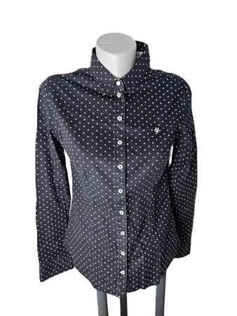 Marc O'Polo Bluse Punkte Gr. 38 schwarz weiss