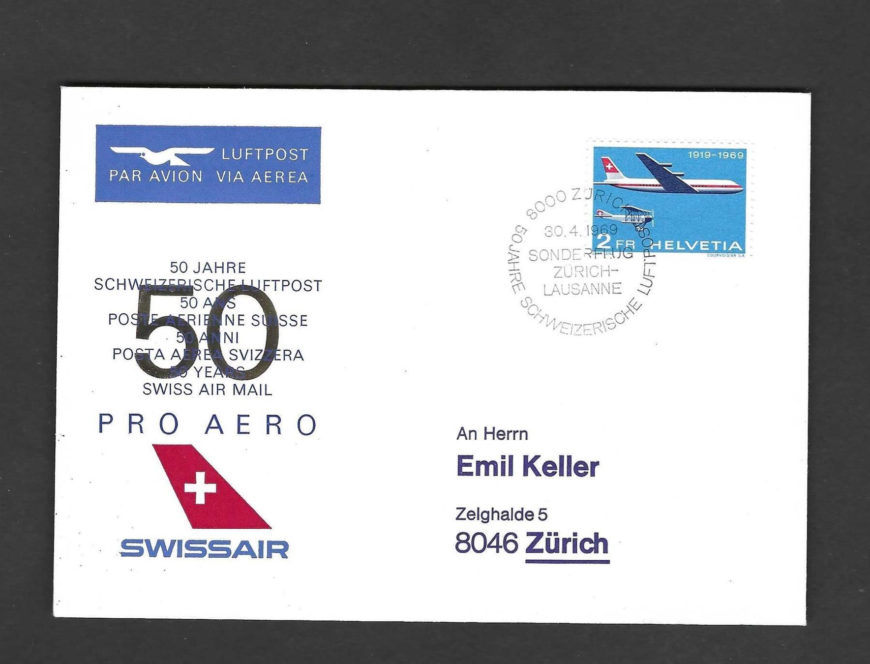 Tutti i francobolli: Swissair – Usato da Koblenz venduto da Markenhimmel