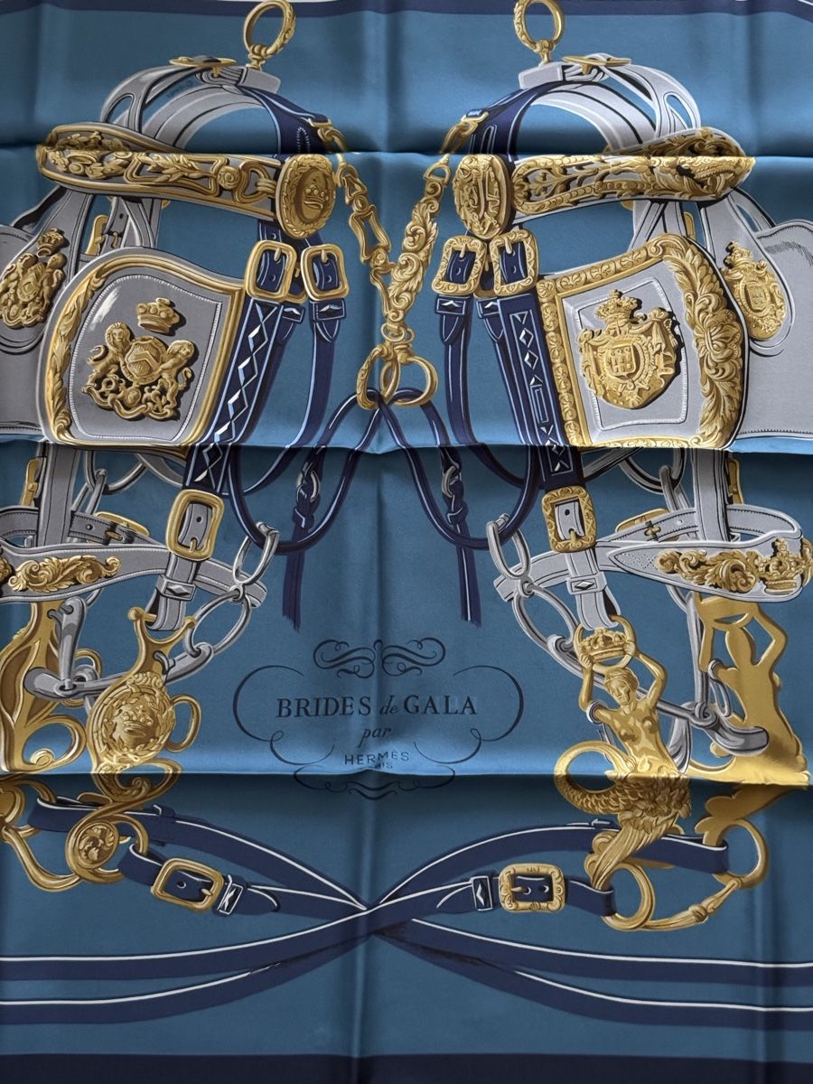 Hermès Foulard & Sciarpe: Hermès double neuf 90x90 Brides de Gala – Nuovo e nell'imballaggio originale da Genève venduto da Allisgood 7