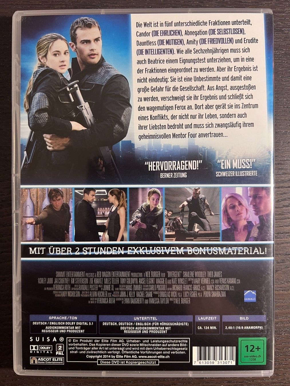 Tutti i DVDs: Die Bestimmung - Divergent – Usato da Zürich venduto da FilmFreunde 1