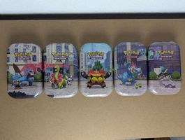 Artset Complet 5x Mini Tin Pokémon Illumis - Neuf/Scellé