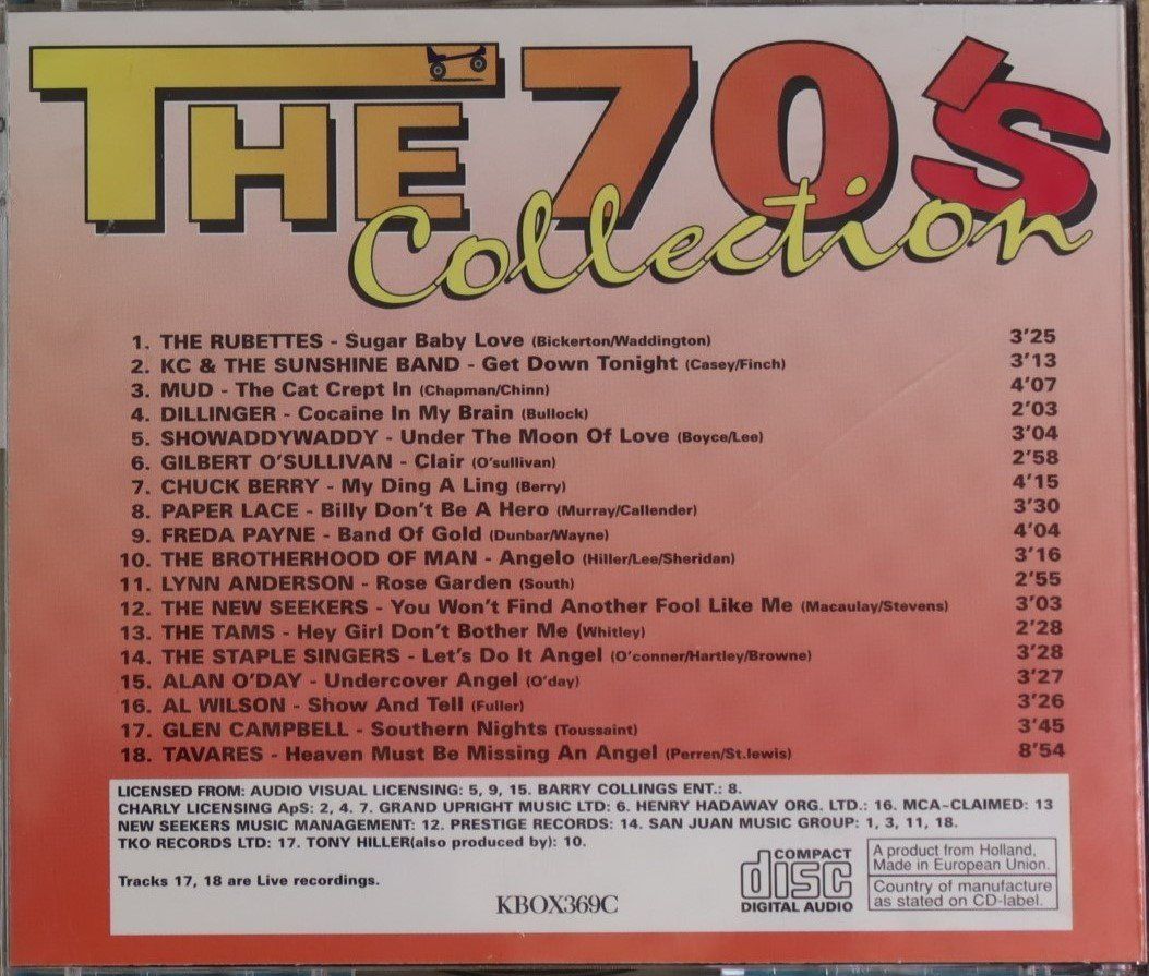 CDs: The 70`S Collections – Cd 3 – D'occasion à Luzern par CONTENTI 2