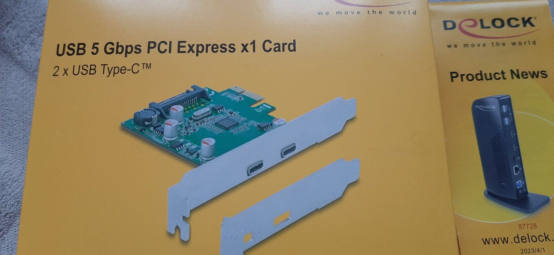 Laufwerke & Adapter: 2x USB-C PCI-Express-Karte Delock – Gebraucht aus Magden von SelHas 1