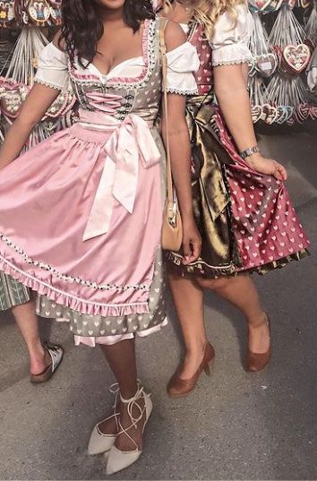 Krüger Kleider: Wunderschönes Krüger Dirndl in Rosa / Hellgrün – Gebraucht aus Zürich von mir_c7h5 6
