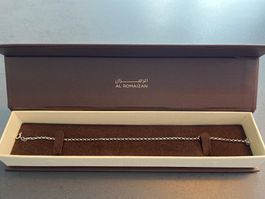 Weissgold 18 Karat Armkette oder Fusskette