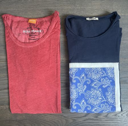 2 Stk. Designer T-Shirt Grösse XL BOSS Orange & Luca Roda