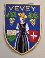 13/ Vevey VD Stoff Wappen Aufnäher Badge St.Gallen Stickerei