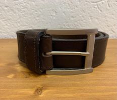 Oliverio echt Leder Gürtel dunkelbraun Made in Switzerland