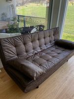 Ausklappbares SCHLAF SOFA / 140 x 200 / Rustikal Lederoptik