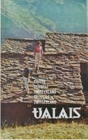 VALAIS TOITS EN ARDOISE c.1960 - Affiche originale