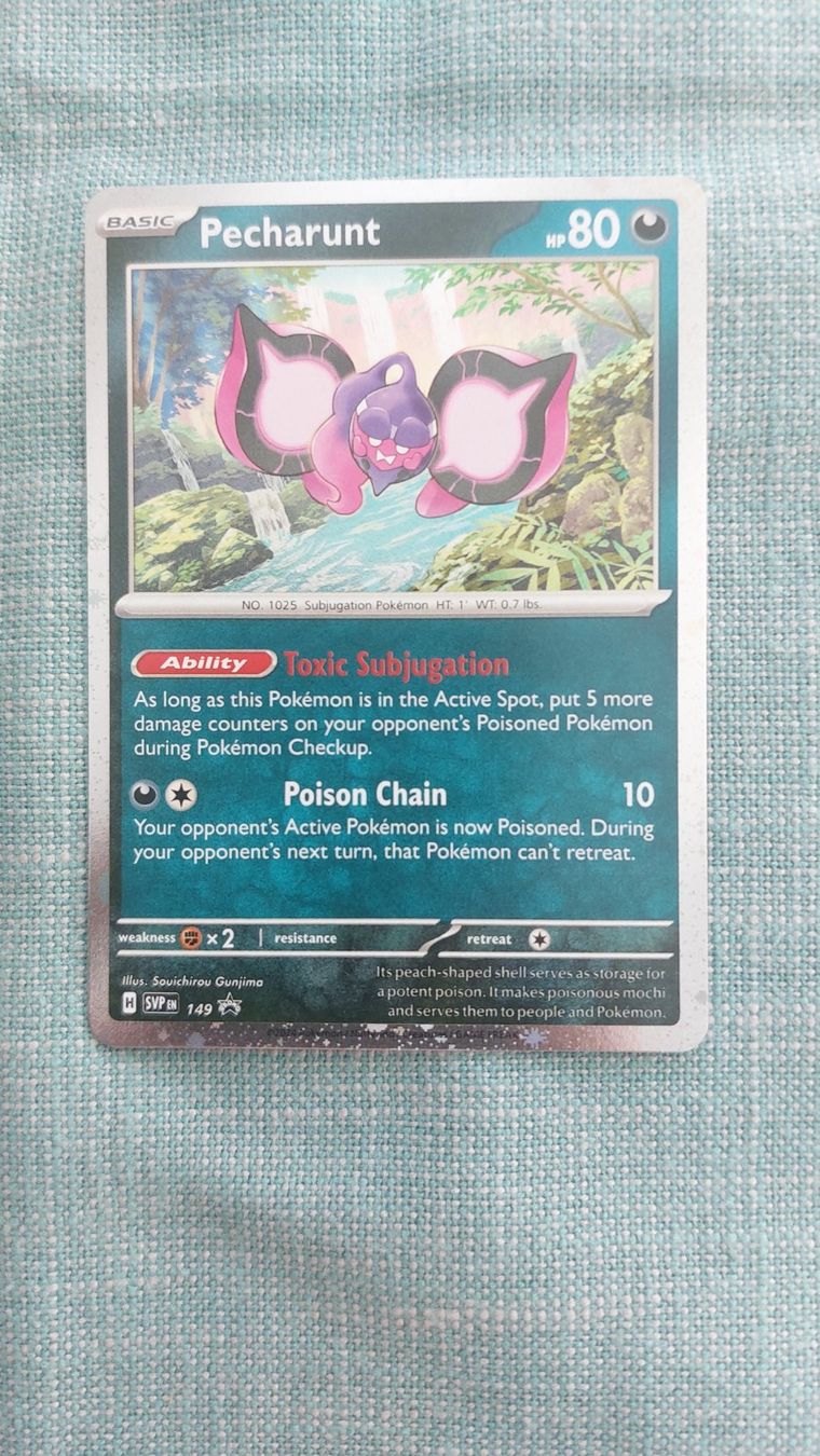Pokémon Sammelbilder & Trading cards: Pecharunt cosmo holo promo SVP149 – Neu (gemäss Beschreibung) aus Bellinzona von Pagur